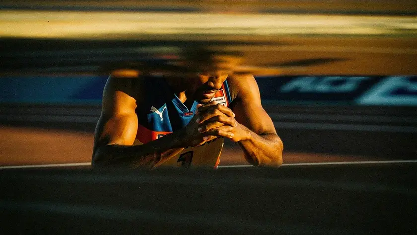 Atlanta Braves designated hitter Jurickson Profar at bat during a 2025 MLB regular season game