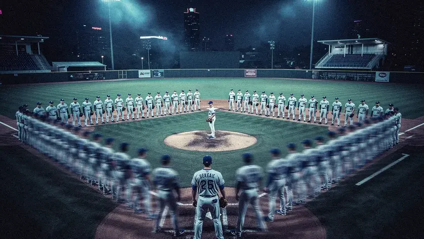 Kansas City Royals pitcher warming up during 2026 Cactus League spring training at Surprise Stadium