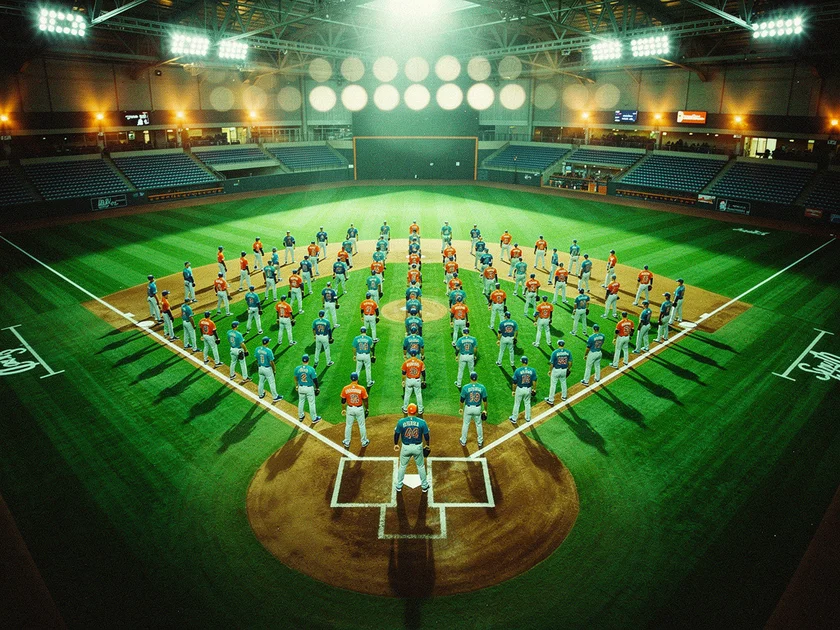 Luis Robert Jr. in a New York Mets uniform during 2026 spring training after Chicago White Sox trade