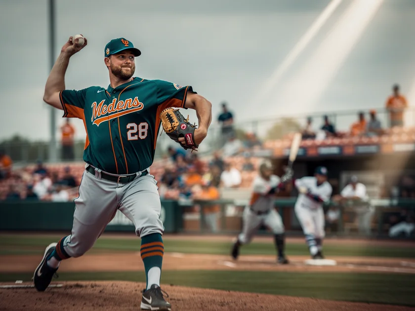 Washington Nationals pitcher Cade Cavalli delivering a fastball during 2026 Grapefruit League spring