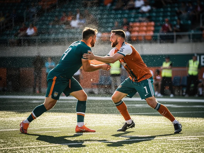 Pittsburgh Pirates pitchers Braxton Ashcraft and Bubba Chandler warming up during 2026 spring traini