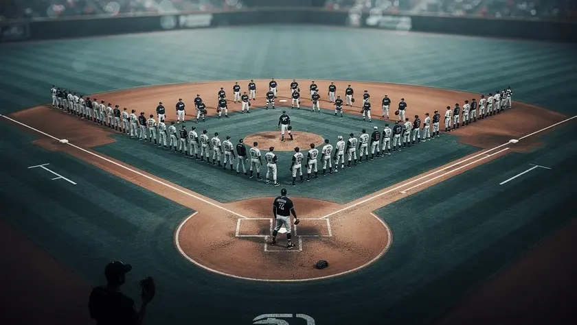 Brandon Nimmo in Texas Rangers spring training uniform preparing to bat leadoff in right field 2026